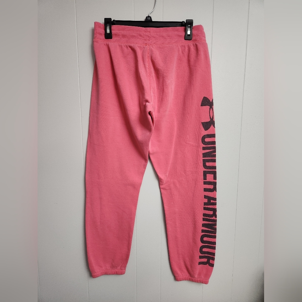 Under armour womens pink rival fleece jogger